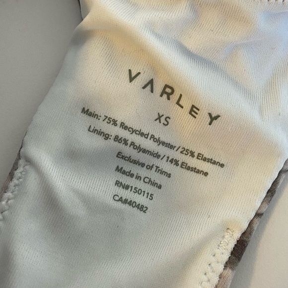 NWT Varley Alabaster Python Let's Move Harris Bra - Picture 5 of 9